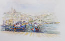 Mgarr Harbour view. Gozo.