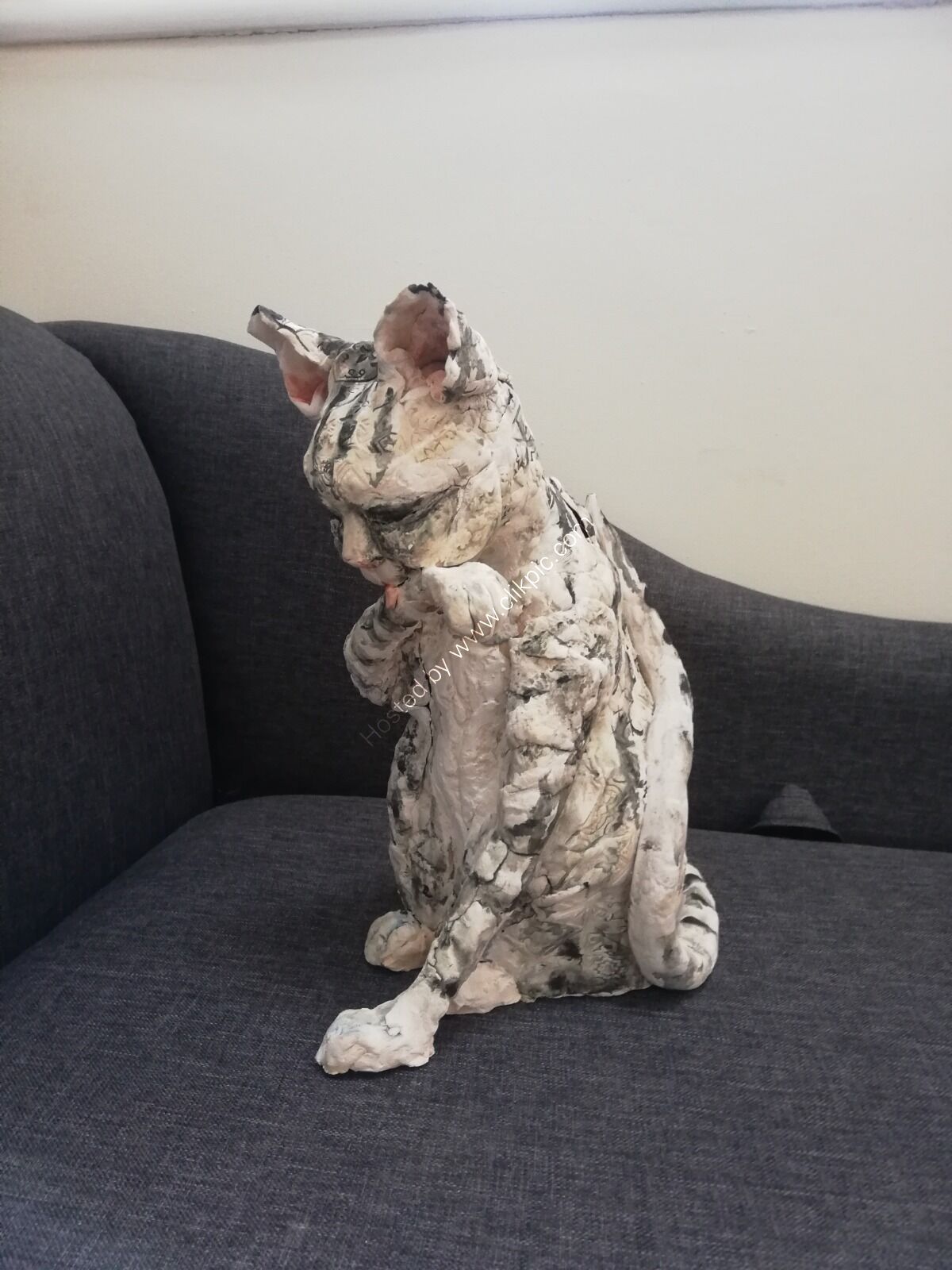 Cat washing paw (commissioned)