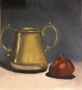 Brass Cup and Red Onion