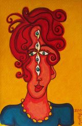 Crossed eyed lady