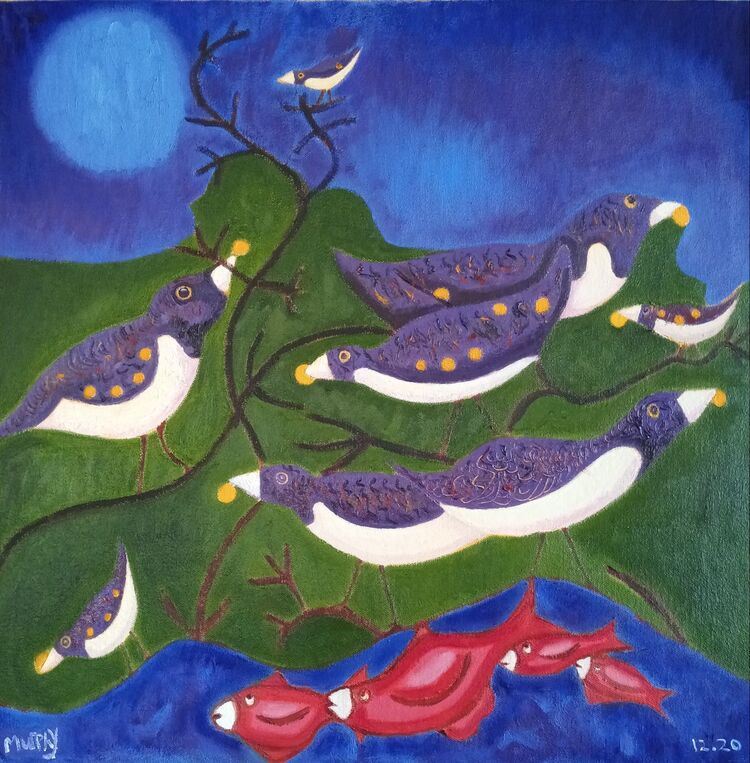 Purple Starlings