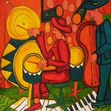 Drummer in a jazz bar