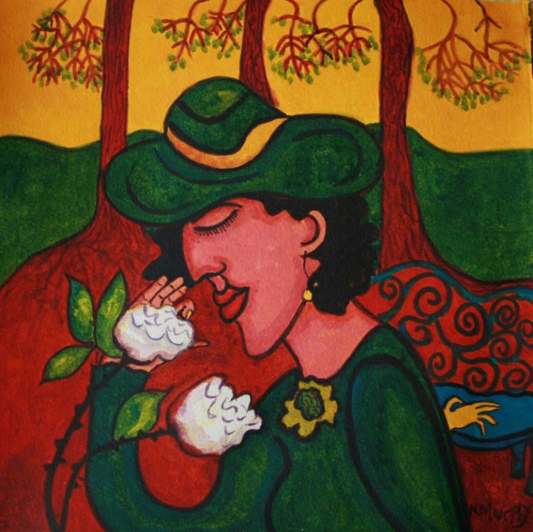 woman & the Scent Of the WhiteRose