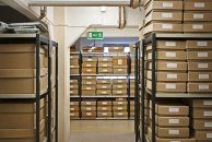 The Bristol Record Office, Racks of boxes