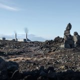 Raykjanes Power station and Cairn copy