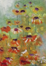 Small Chrysanths 13x18 cms