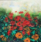 Wild Poppies `15x15 cms