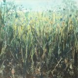 'Yellow field with weeds'