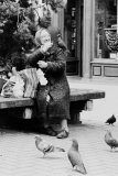 Pigeon Lady, Buchanan Street, Glasgow