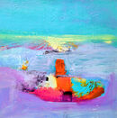 Tanker off Marloes, Evening Light