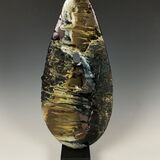 Sculpture on Basalt Base