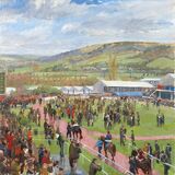 The Parade ring, Cheltenham Gold Cup. (FOR SALE)