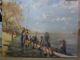Oxford Women's Crew at Putney, the boat race. (FOR SALE)