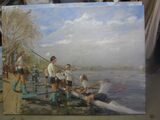 Cambridge Women's Crew at Putney, the Boat race. (FOR SALE)