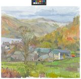 PATTERDALE FROM ABOVE, AUTUMN.
