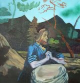 Man Praying (Brexit Series) 72x75cm (2017)