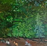 The Chase 62x62cm (2018) SOLD