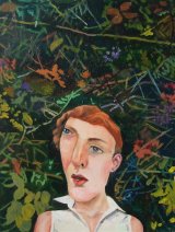 Woman with Selfie-Stick 46x61cm (2017)