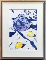 Blue Vase and Lemons