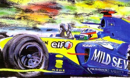 Alonso F1 Champion 2005 (31cm x 21cm)