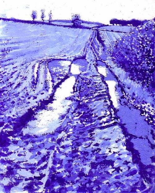 The Muddy Field (24cm x 20cm)