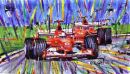 Schumacher Barrichello (28cm x 18cm)
