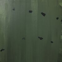 Crony, acrylic on unprimed canvas, 45.5 x35cm, 2020