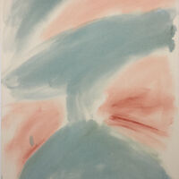Brouhaha, acrylic on unprimed canvas, 121 x 91cm, 2021