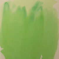 Restitched green, acrylic on unprimed canvas, 60 x 50cm, 2021