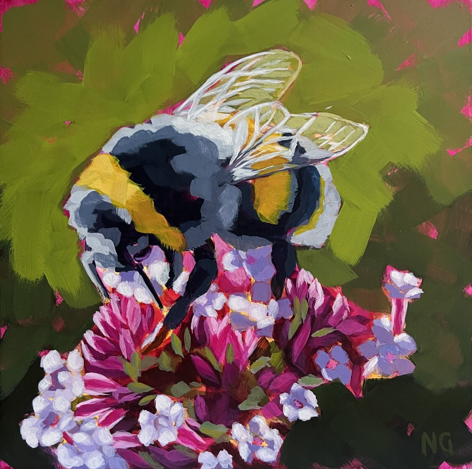 Bee Among the Petals