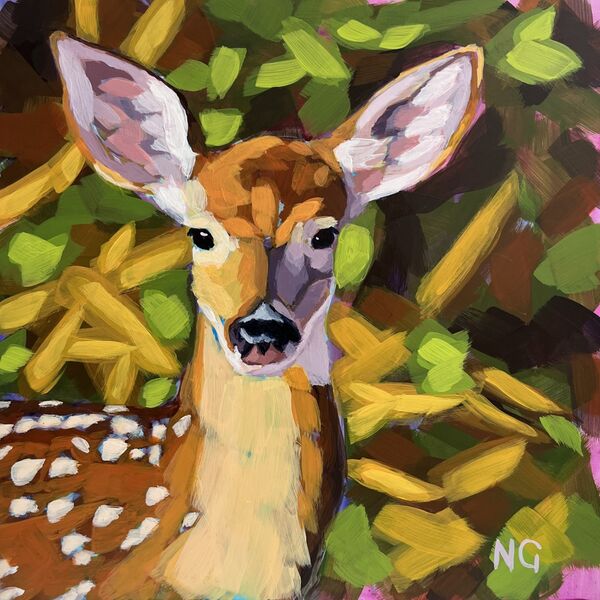 Forest Deer: Golden Light