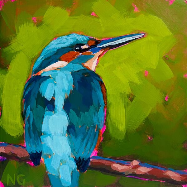 Kingfisher #2 8"x8"