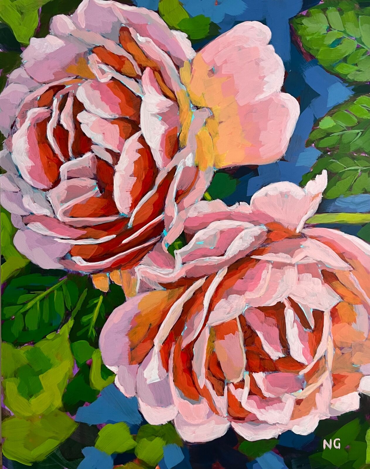Open Roses 8”x10”