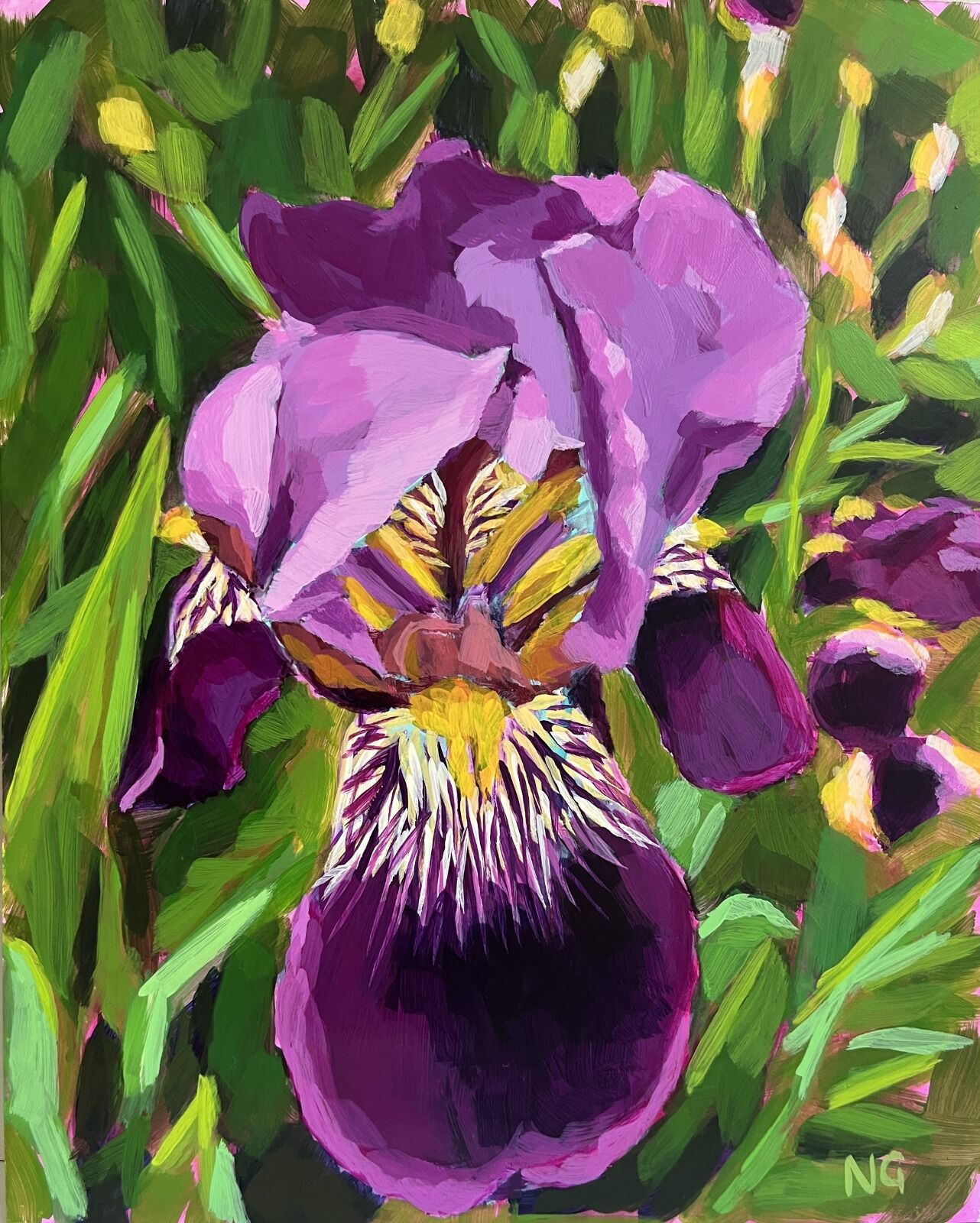 Iris: Blooming in Violet