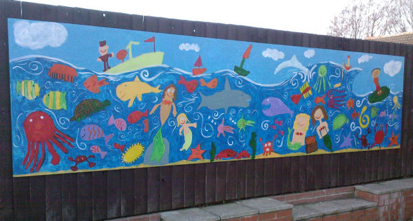 Whitefriars Primary School Undersea mural