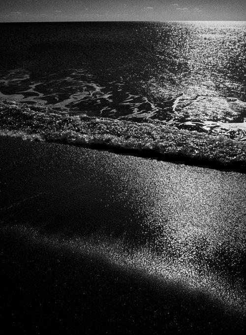 Glistening sea