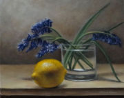 Still Life with Bluebells and Lemon