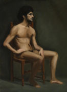 Study Of a Sitting Male Nude