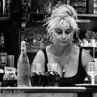 Woman behind the bar