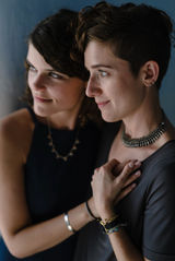 same sex photo session in santorini greece