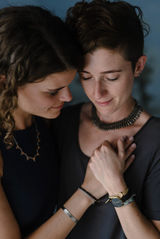 same sex photo session in santorini greece