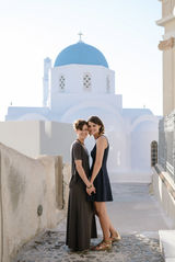 same sex photo session in santorini greece