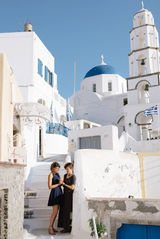 same sex photo session in santorini greece