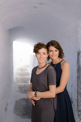 same sex photo session in santorini greece