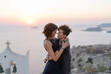 same sex photo session in santorini greece