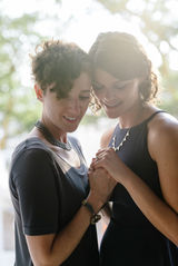 same sex photo session in santorini greece