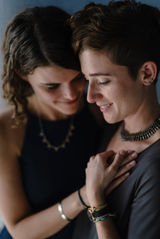 same sex photo session in santorini greece