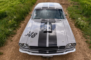 1966 Mustang 302 front above-9596 1966 Mustang 302 front above