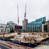 Farringdon Street Construction site as seen from A40 Holburn Viaduct 2015