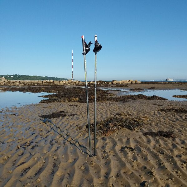 POLES ON THE BEACH